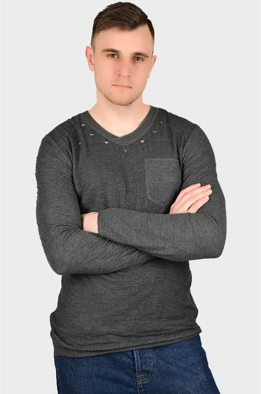 Батнік чоловічий сірий