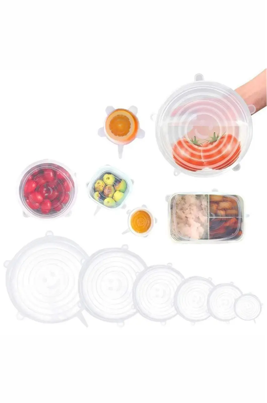 Силиконовые универсальные крышки Super stretch silicone lids 699