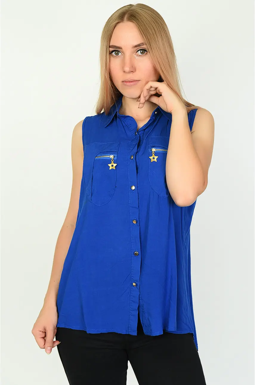 Блуза жіноча синя розмір XL 1054