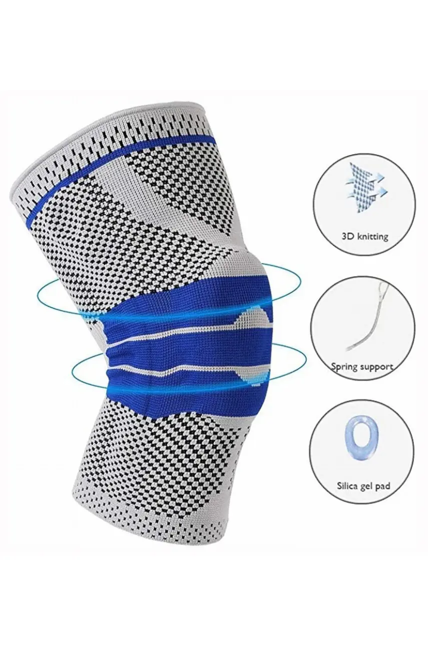Бандаж фиксатор(наколенник) коленного сустава Silicone Spring Knee Pad размер XL 166198