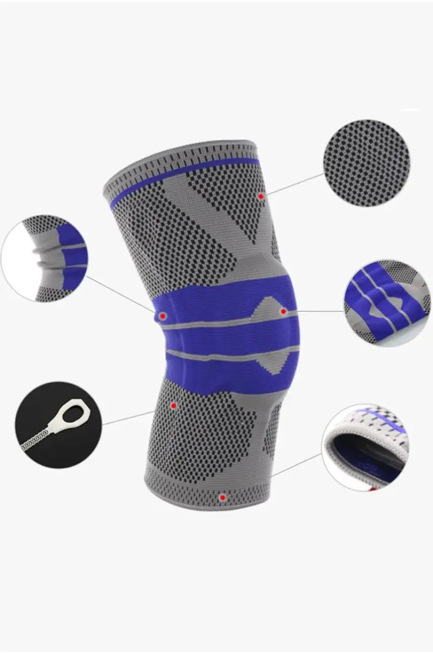 Бандаж фиксатор(наколенник) коленного сустава Silicone Spring Knee Pad размер XL 166198