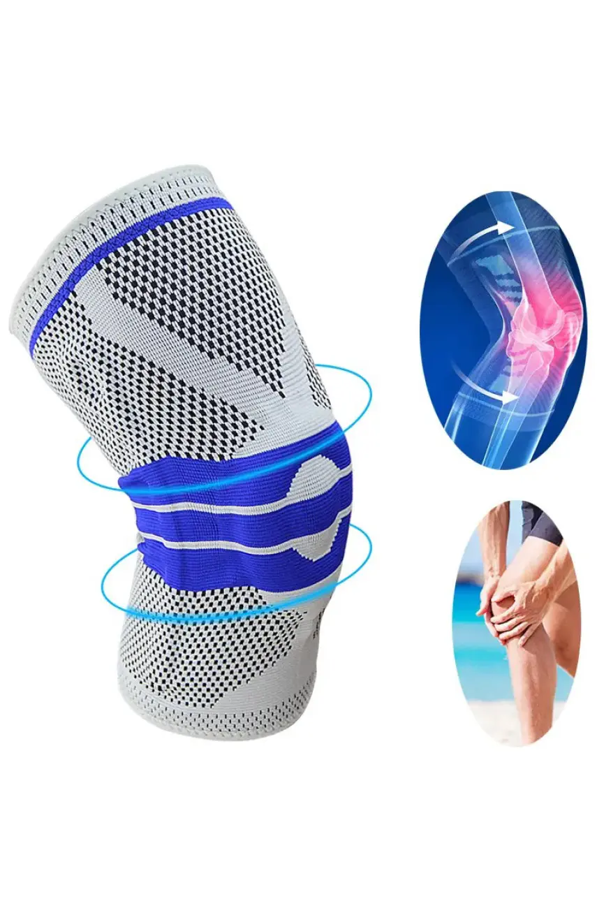 Бандаж фиксатор(наколенник) коленного сустава Silicone Spring Knee Pad размер XL 166198