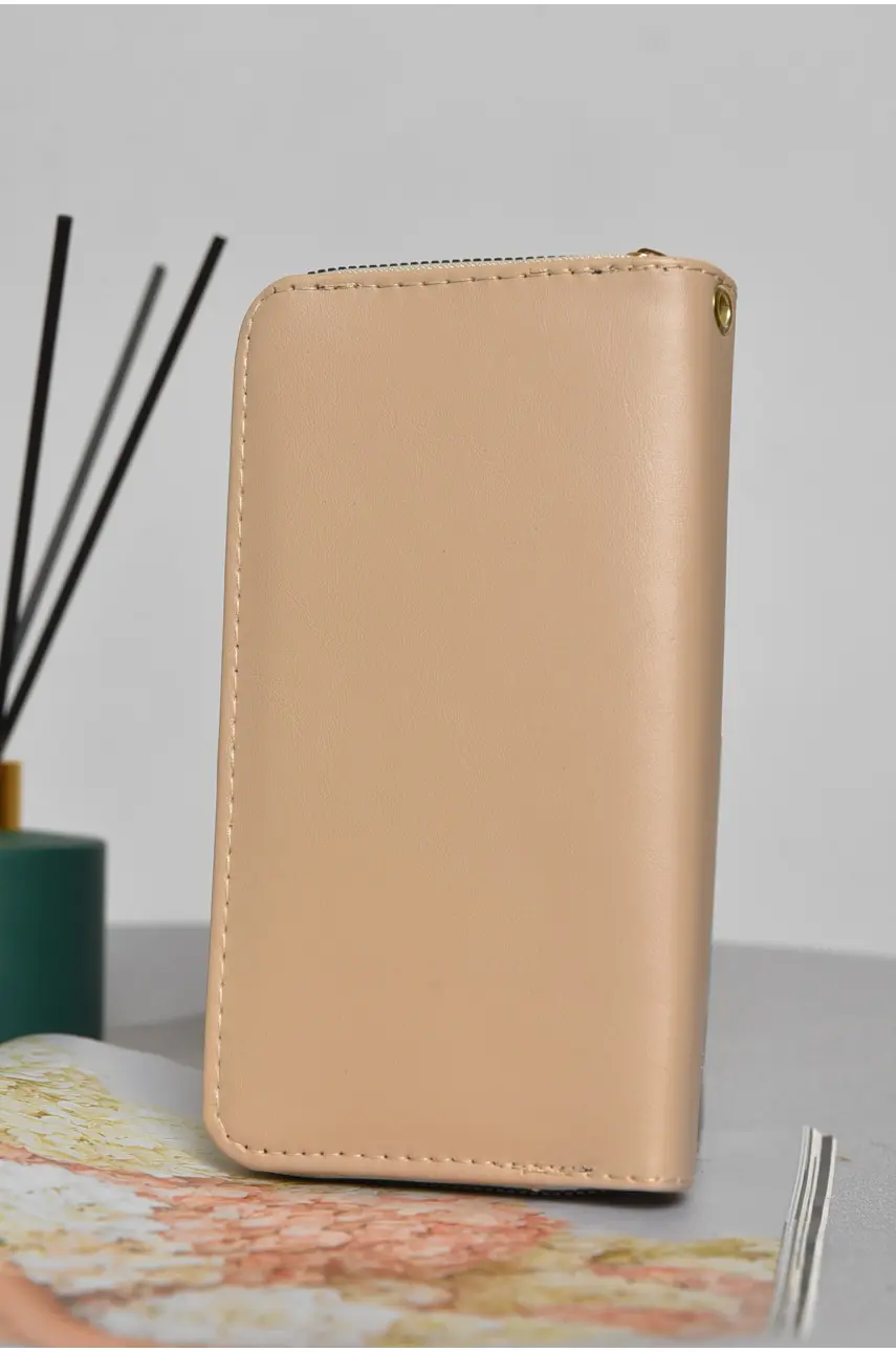 Кошелек женский из экокожи бежевого цвета YZ-307 172985