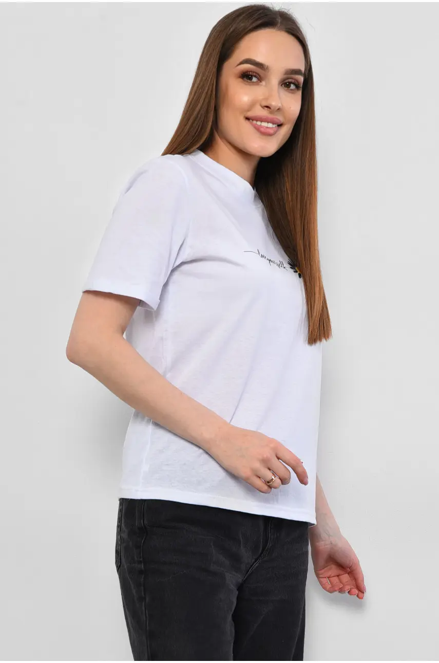 Футболка жіноча білого кольору 01636 178396