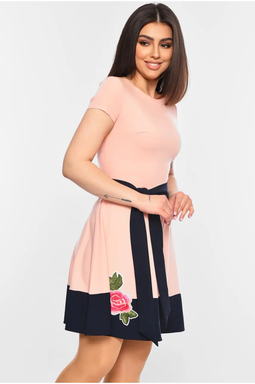 Сукня жіноча персикового кольору 052 198817