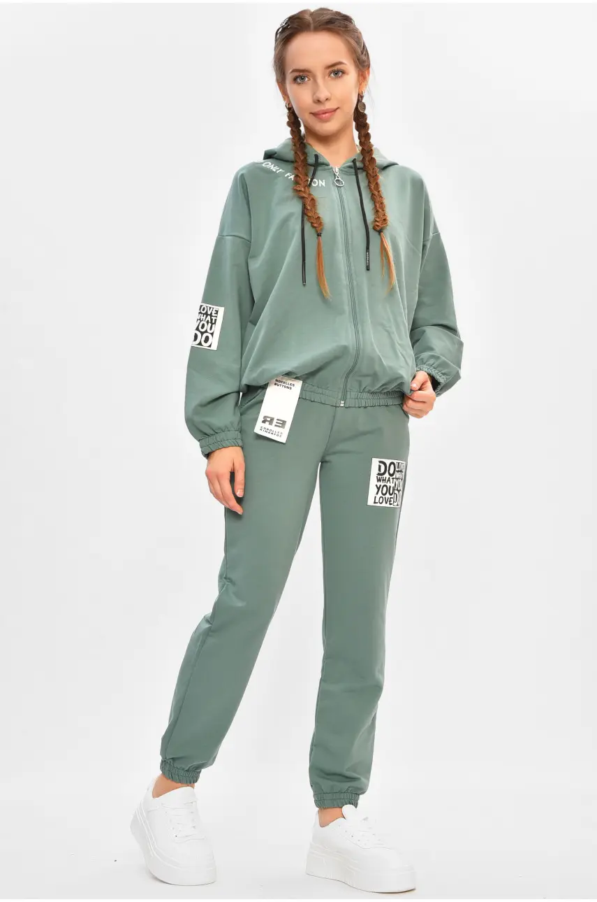 Спортивний костюм підлітковий для дівчинки м'ятного кольору 240 206755