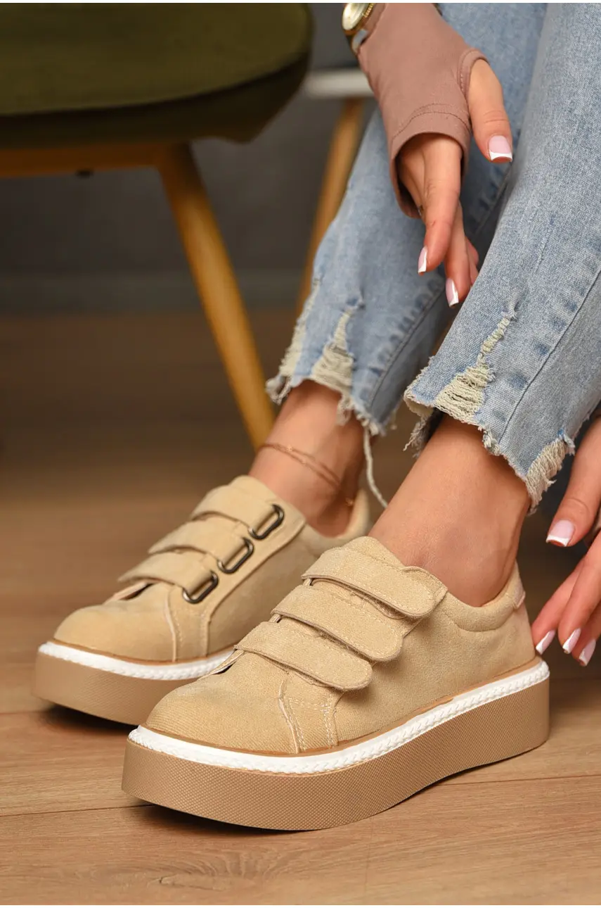 Кросівки жіночі бежевого кольору BL9-3 207363