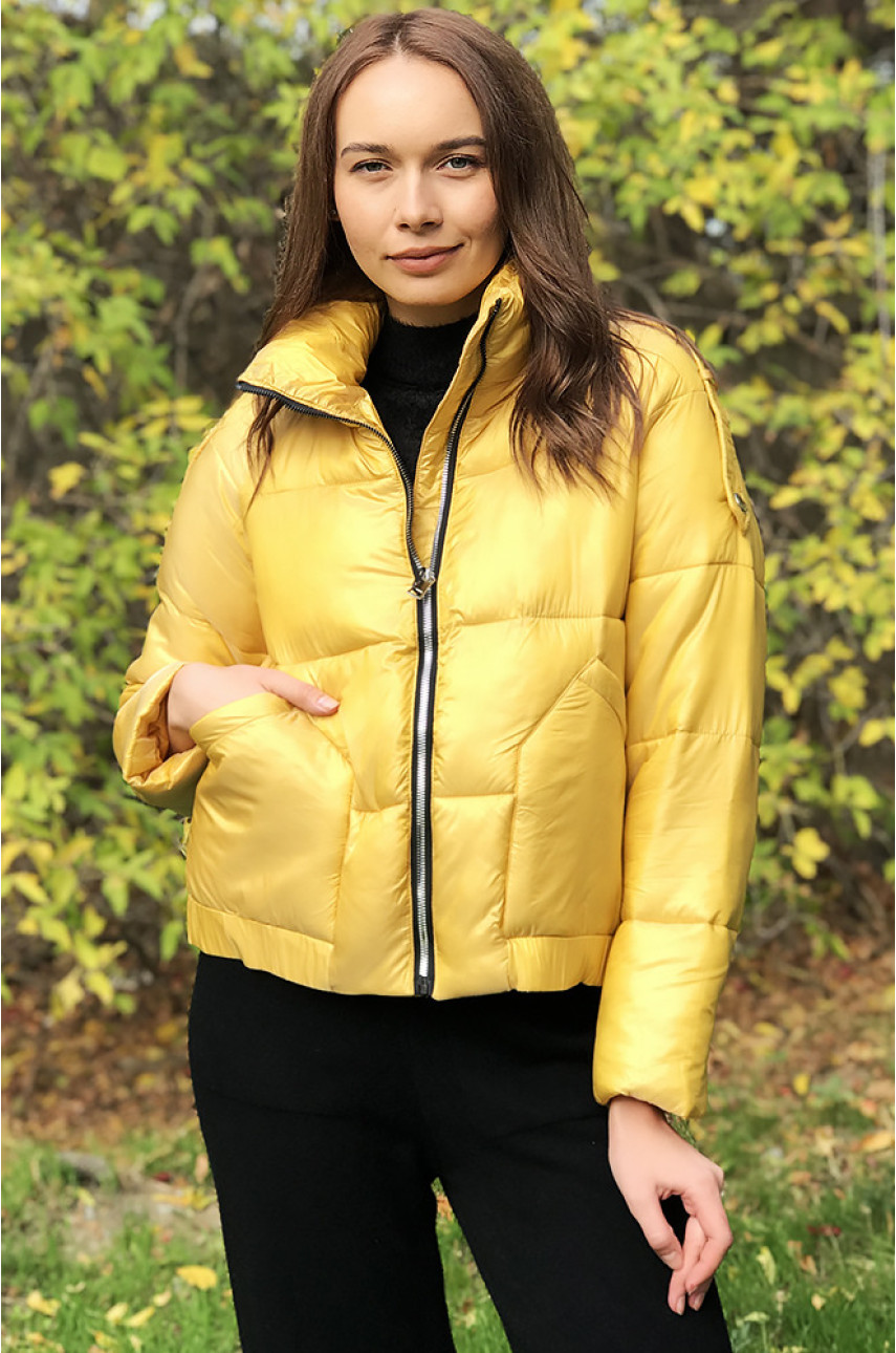 Куртка жіноча жовта 1032
