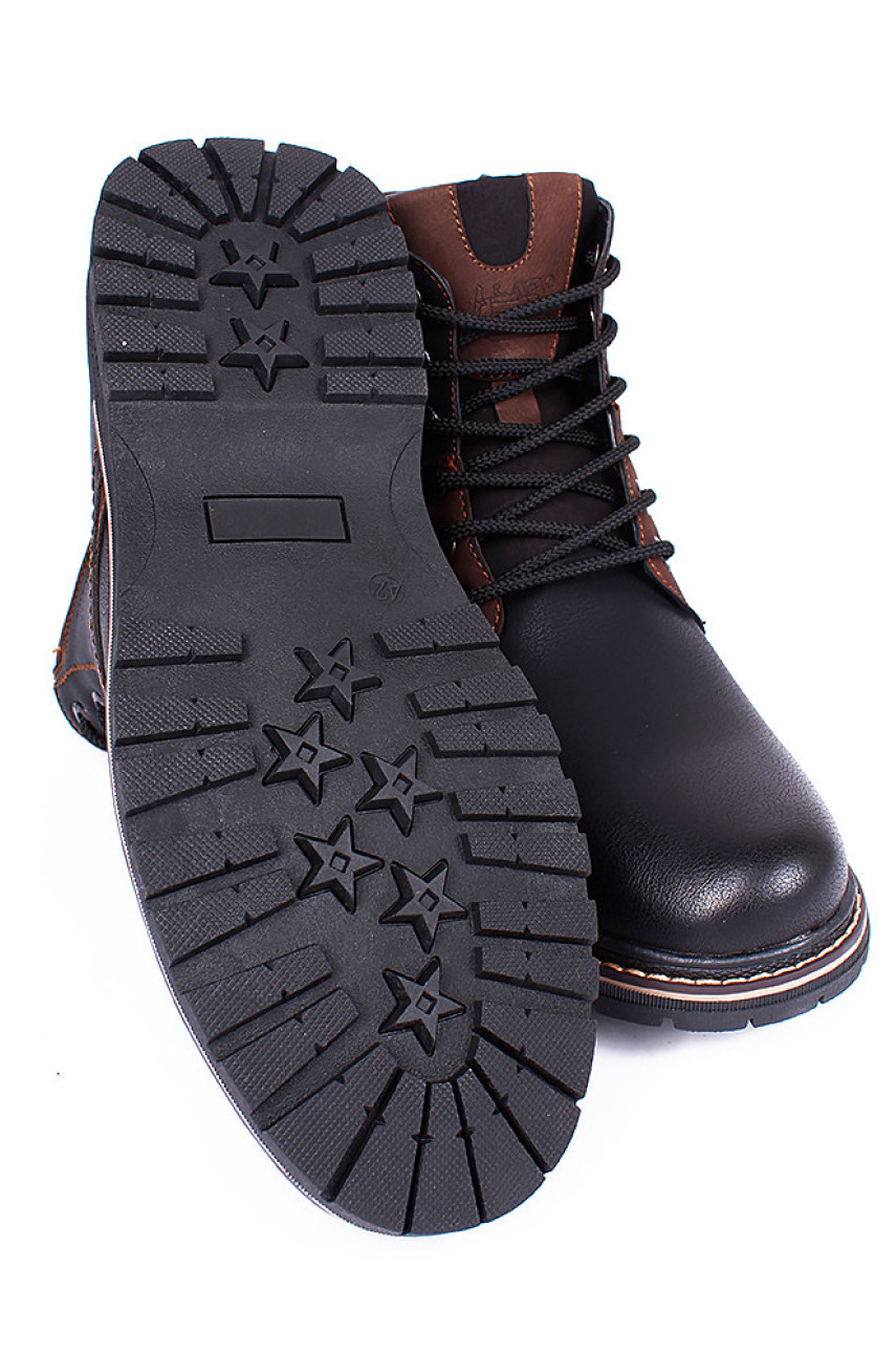 Ботинки зимние мужские черные 8983