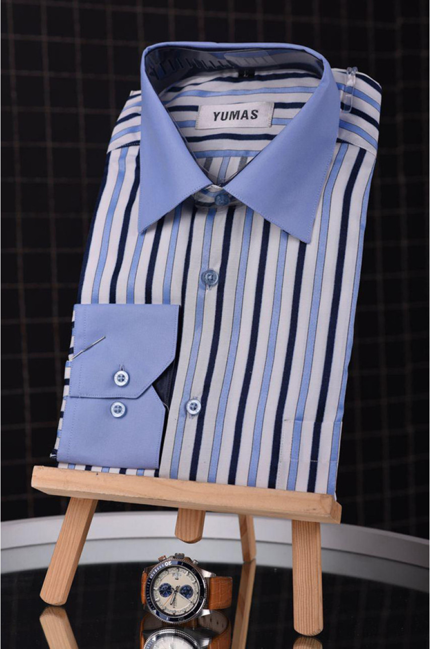 Рубашка мужская голубая размер XL Уценка 9022-1