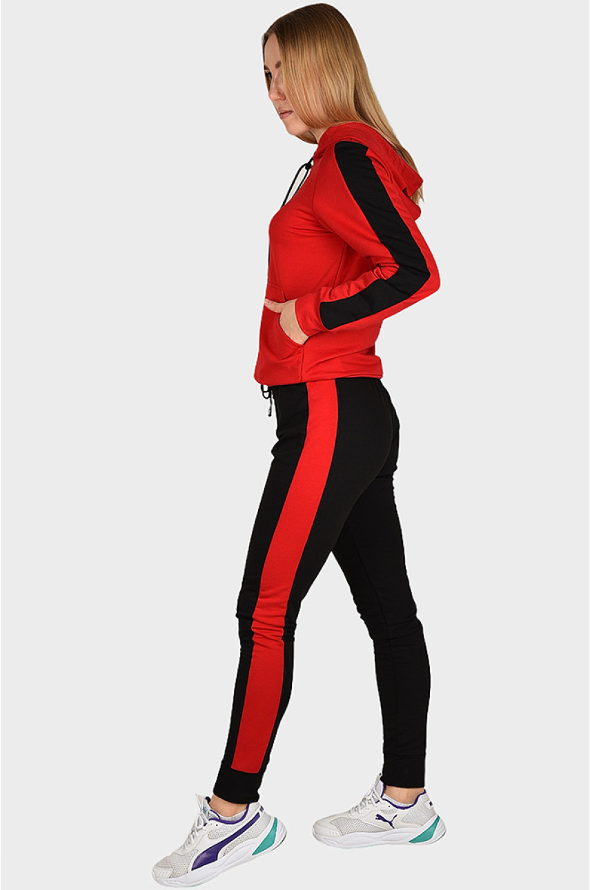 Спортивный костюм женский красный размер S Уценка 948