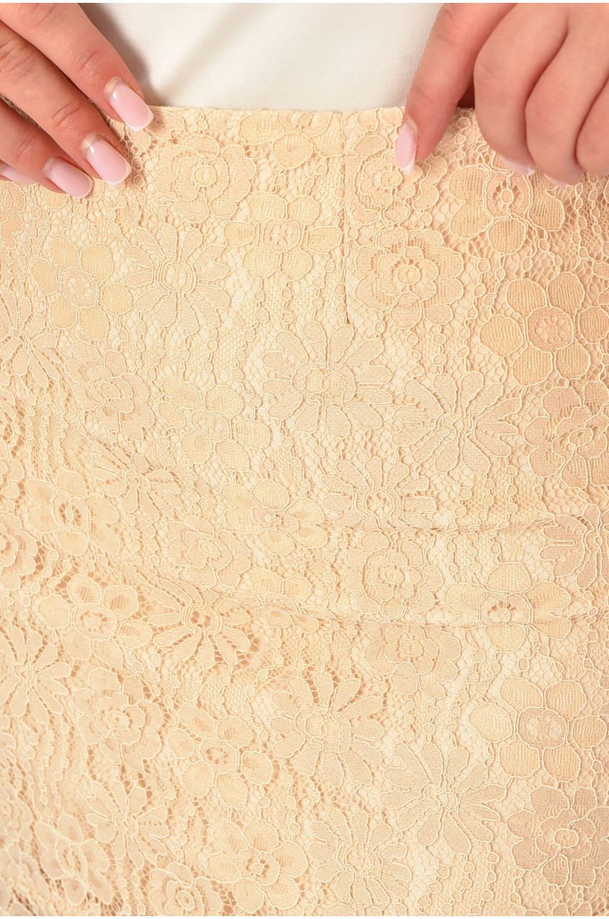 Спідниця жіноча бежева 8101