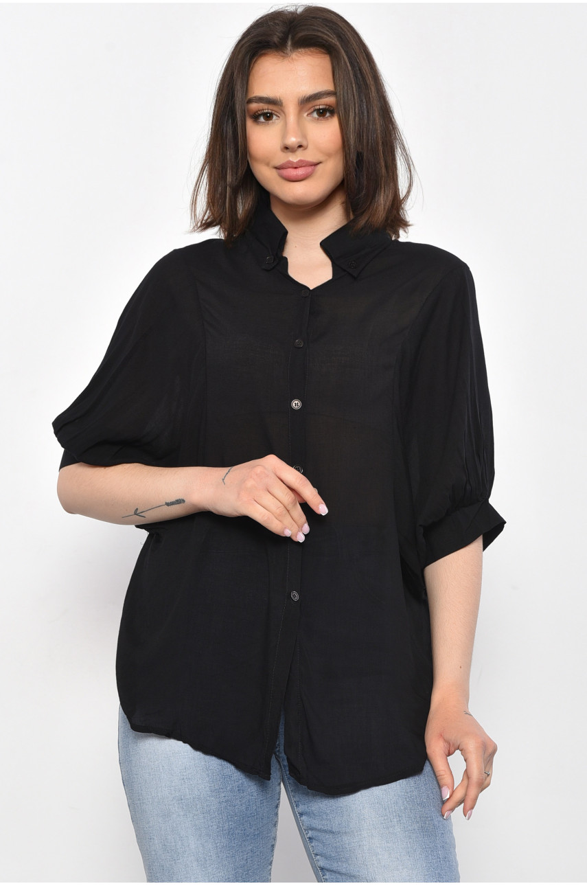 Блуза жіноча чорного кольору розміра M/L 11103 105124