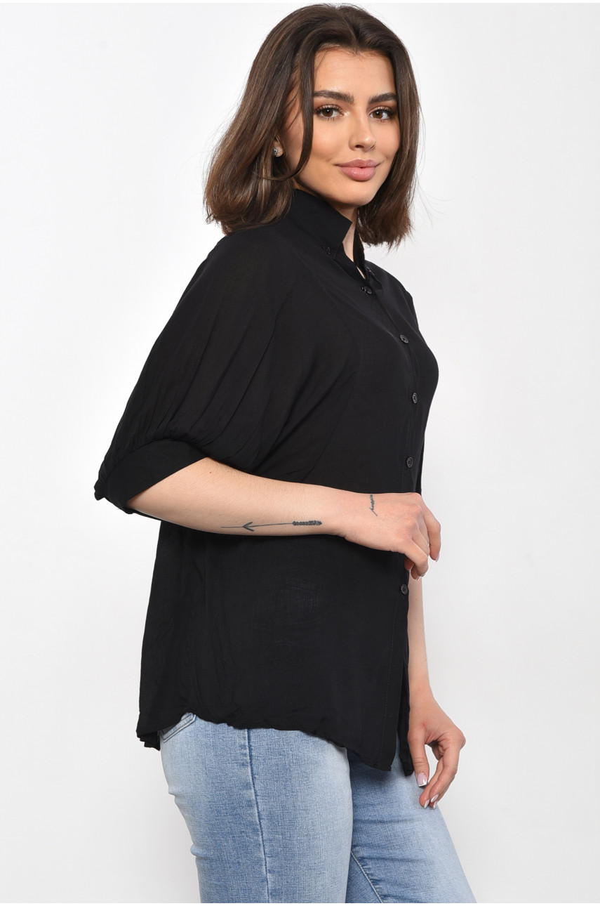 Блуза жіноча чорного кольору розміра M/L 11103 105124