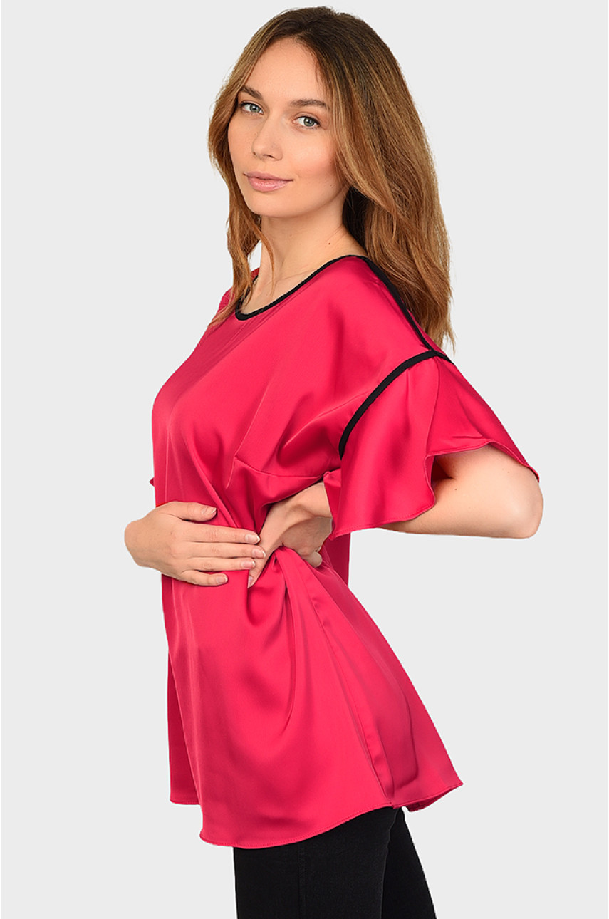 Блуза женская красная 0365