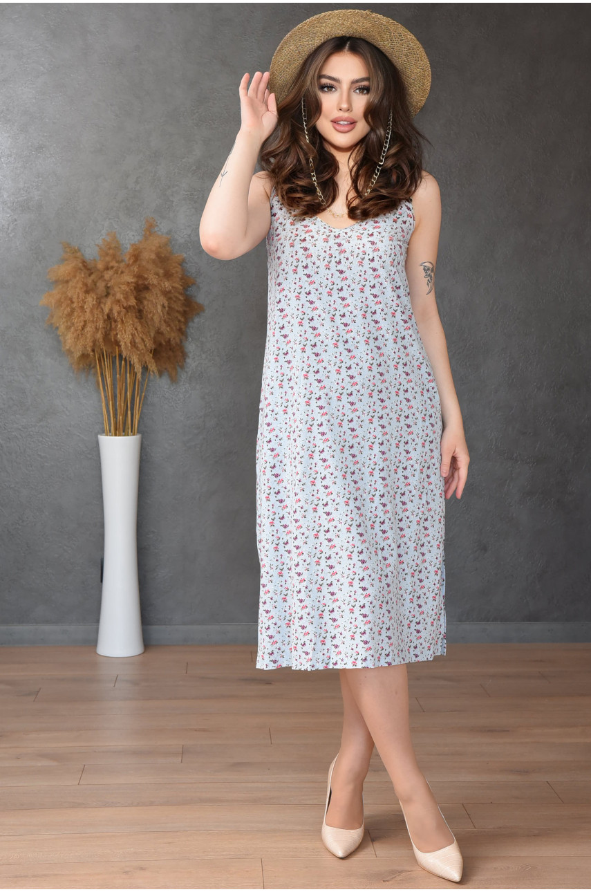 Сарафан женский голубой 2990/083