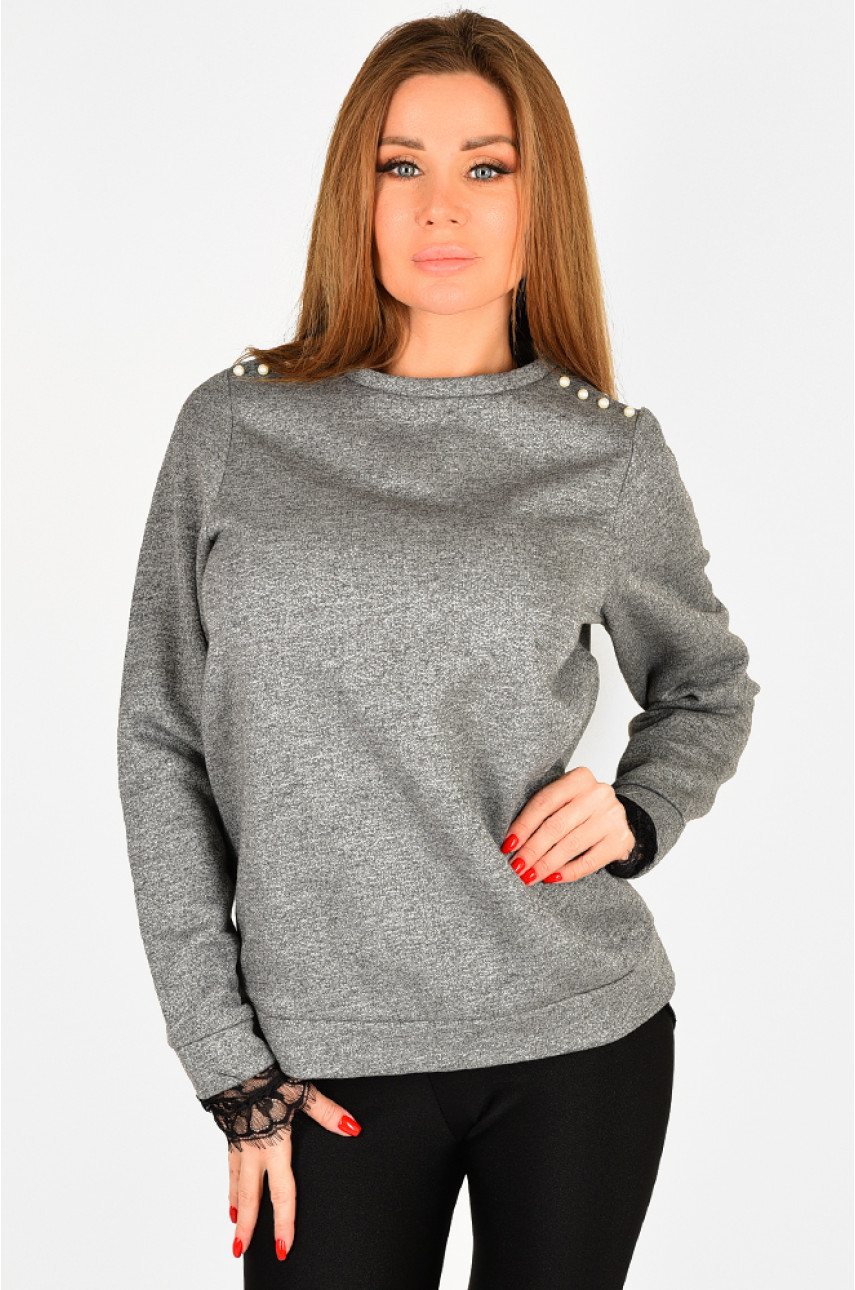 Свитер женский серый размер XS