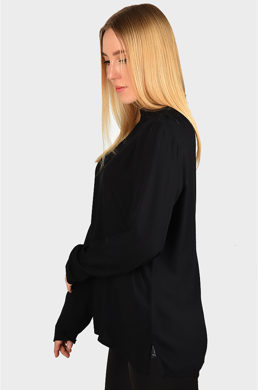 Блуза женская чёрная размер L 605