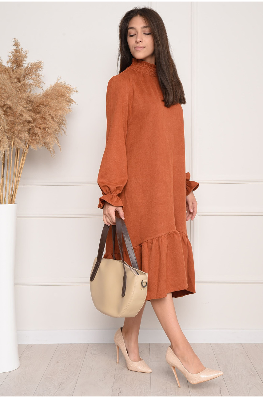 Платье женское коричневое 3195 Платье женское коричневое 3195