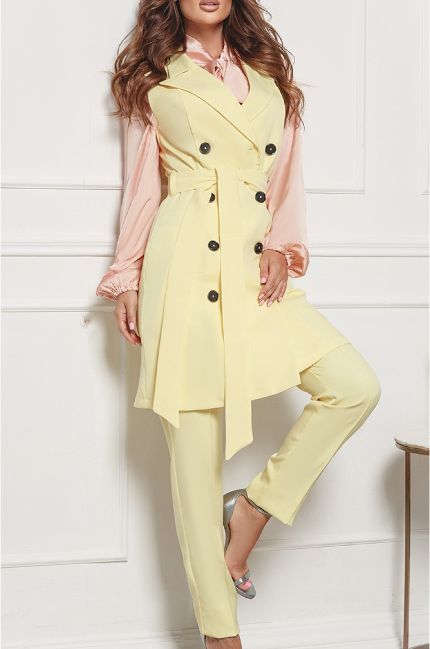 Костюм брючный лимонный 781 Костюм брючный лимонный 781