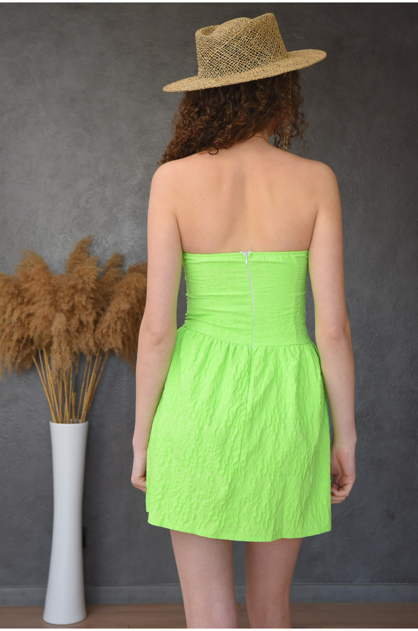 Платье женское салатовое размер S/M 2038-2