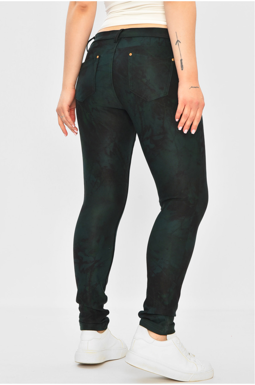 Штани жіночі смарагдові 008-2