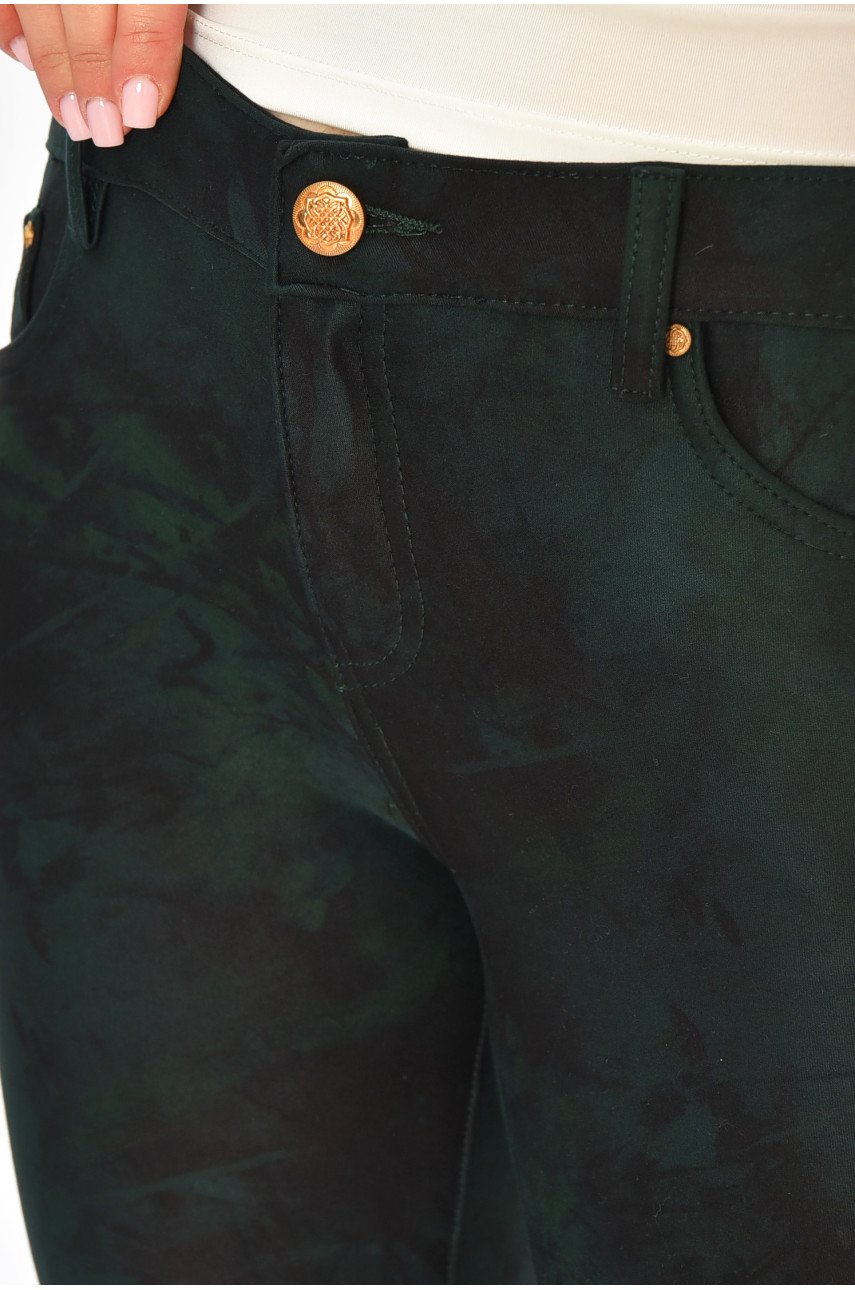 Штани жіночі смарагдові 008-2