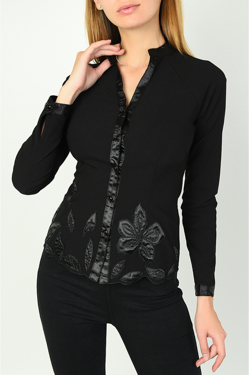 Блуза женская черная 960-3