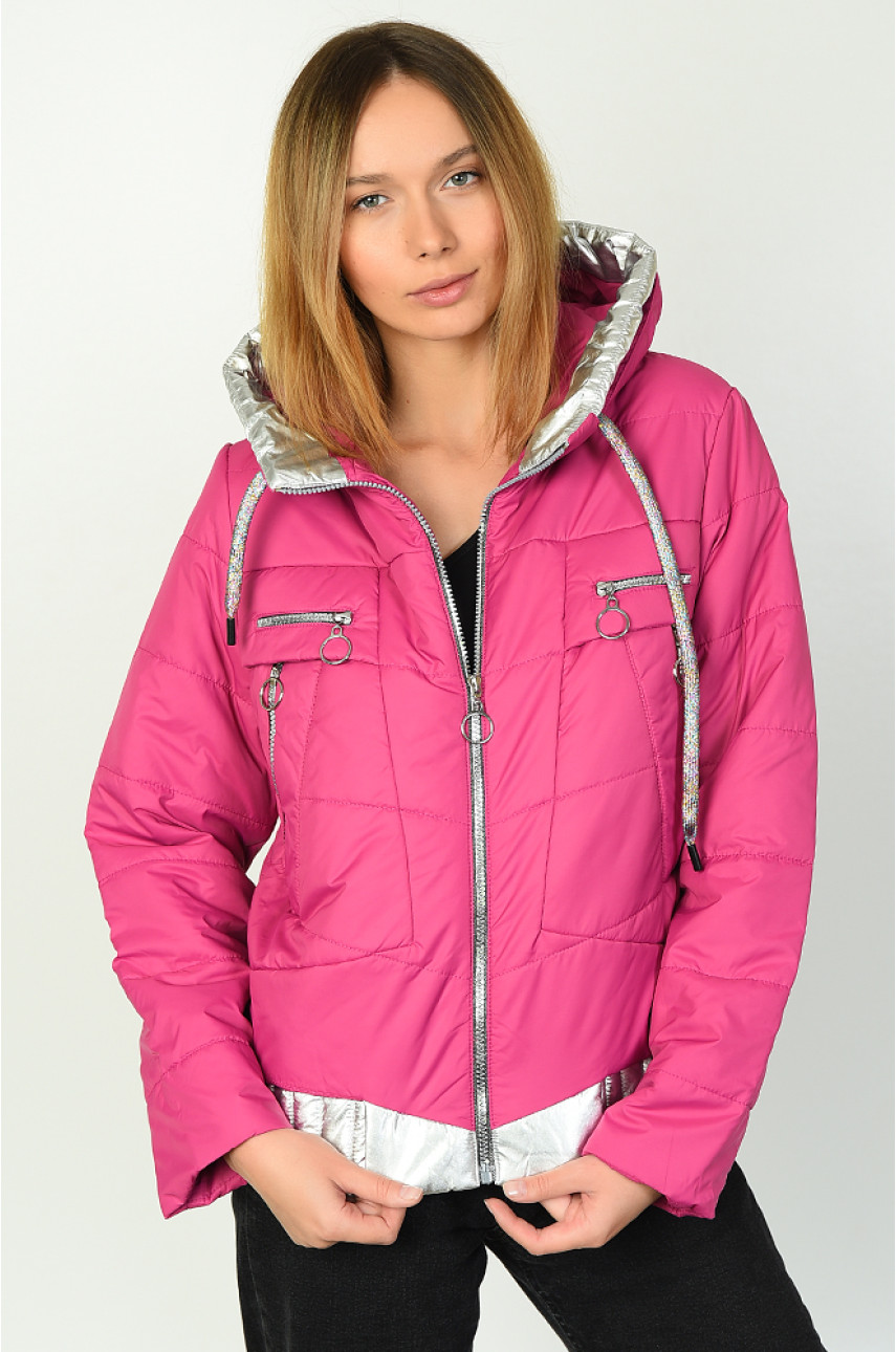 Курточка женская весна-осень сиреневая 185-6