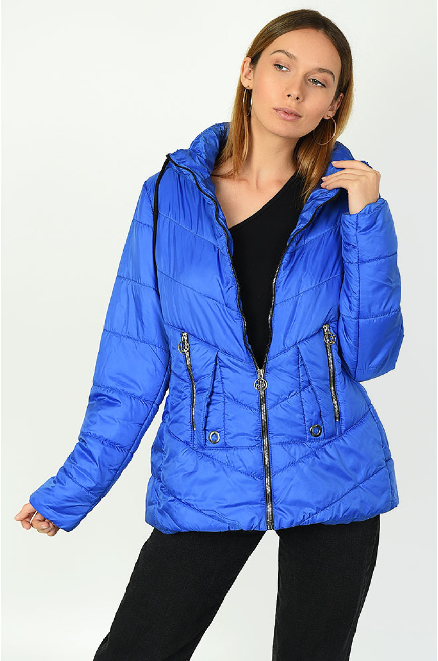 Курточка женская весна-осень синяя 181-1 Курточка женская весна-осень синяя 181-1