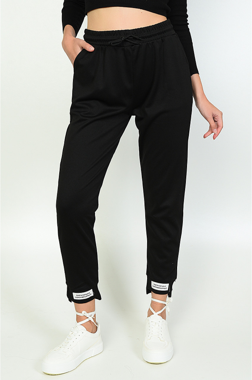 Спортивные штаны женские черные размер 4XL Спортивные штаны женские черные размер 4XL