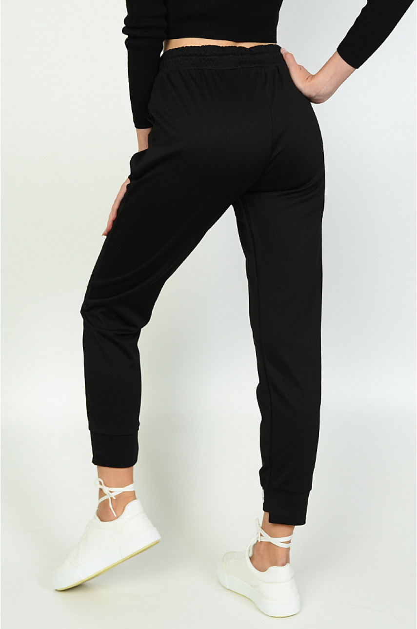 Спортивные штаны женские черные размер 4XL Спортивные штаны женские черные размер 4XL