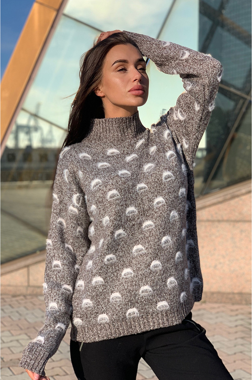 Свитер женский коричневый 003 Свитер женский коричневый 003