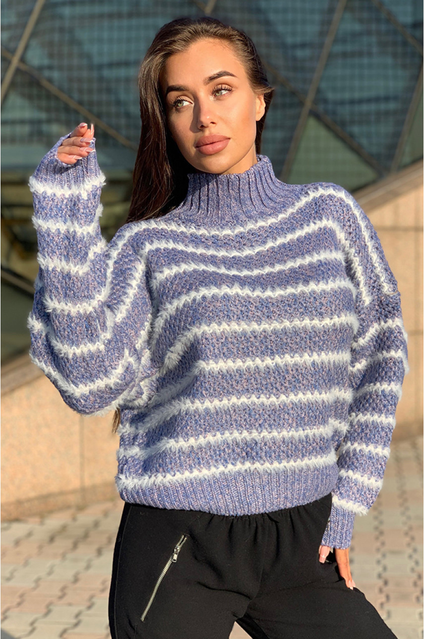 Свитер женский сиреневый 020 Свитер женский сиреневый 020