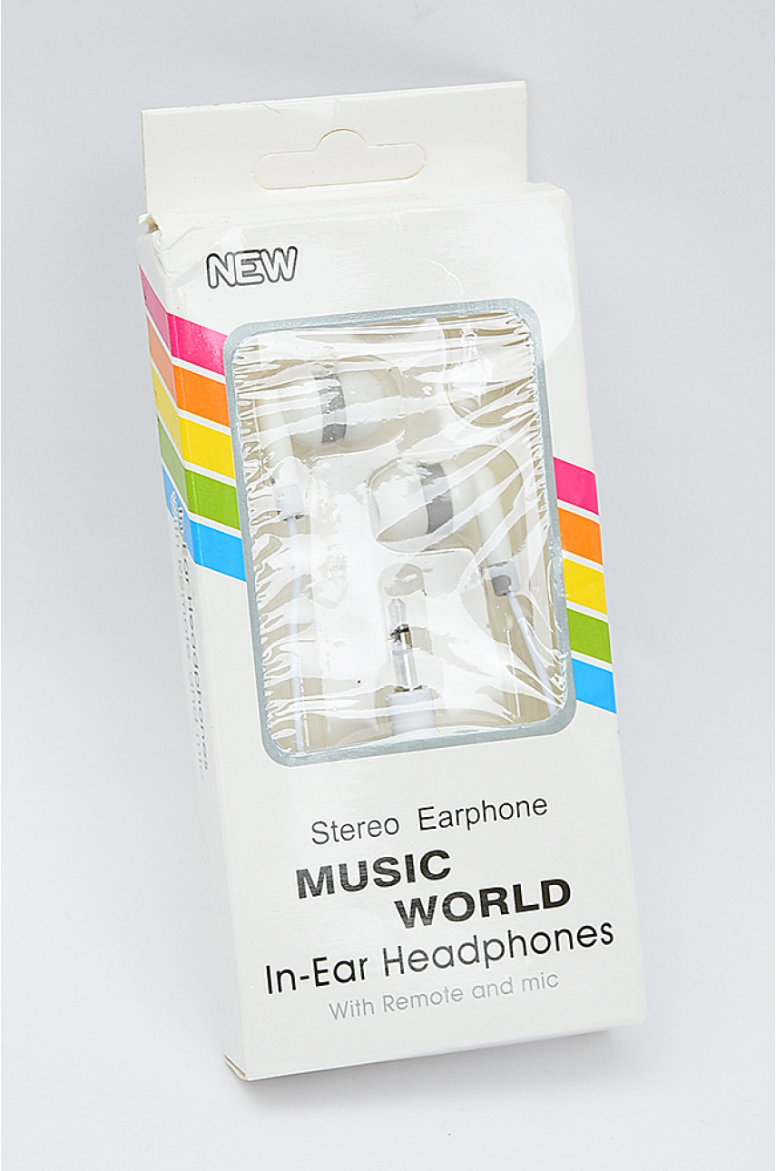 Наушники проводные белые 3.5mm 375 Наушники проводные белые 3.5mm 375