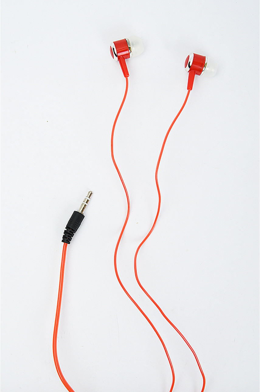 Навушники провідні червоні 2.5mm 399