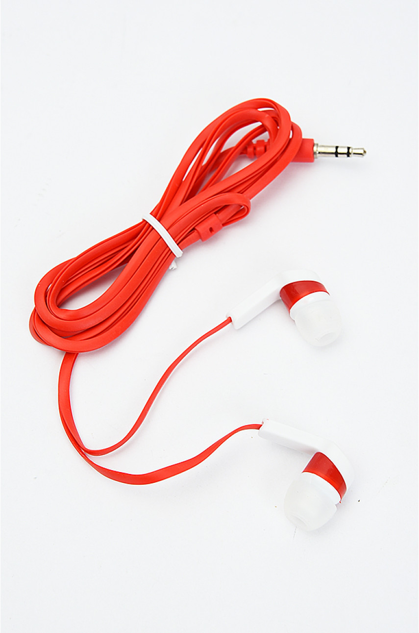 Навушники провідні червоні 3.5mm 405