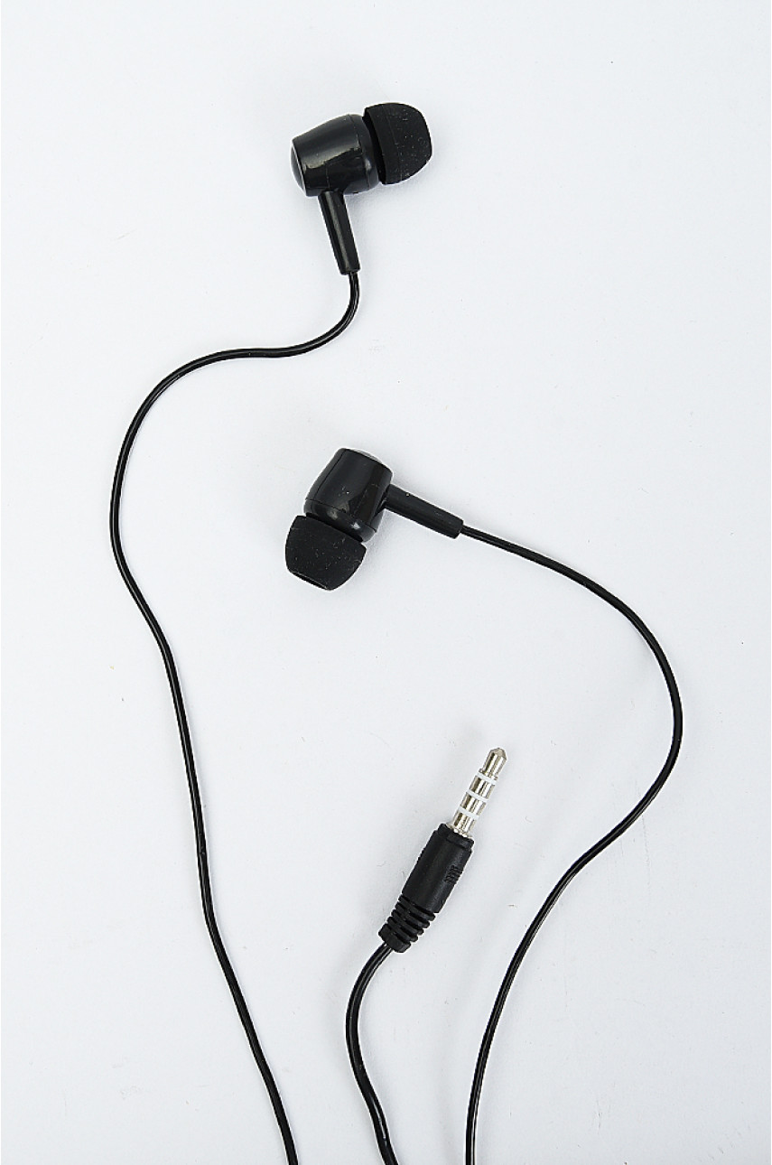 Навушники провідні чорні 3.5mm 495