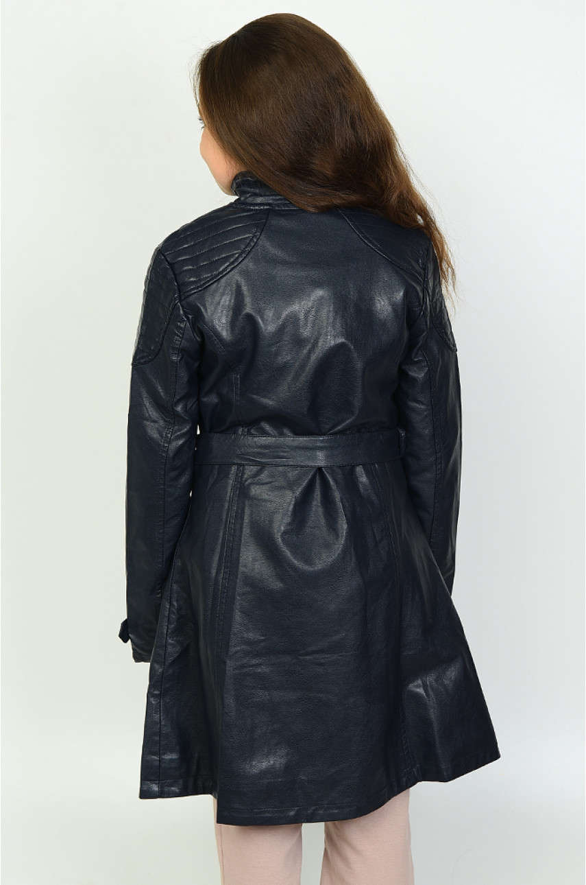 Плащ подросток темно-синий 8752