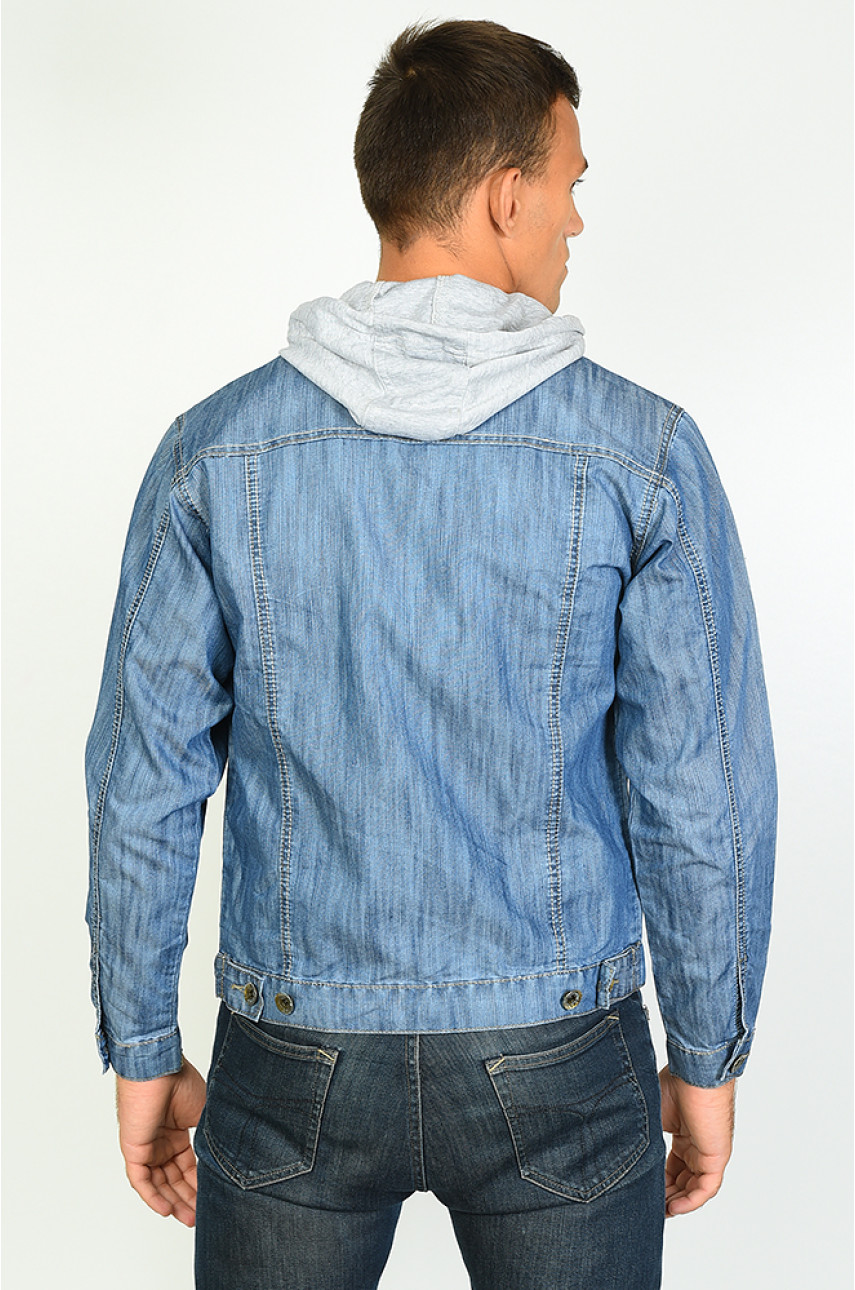 Куртка мужская джинсовая синяя Уценка 6767