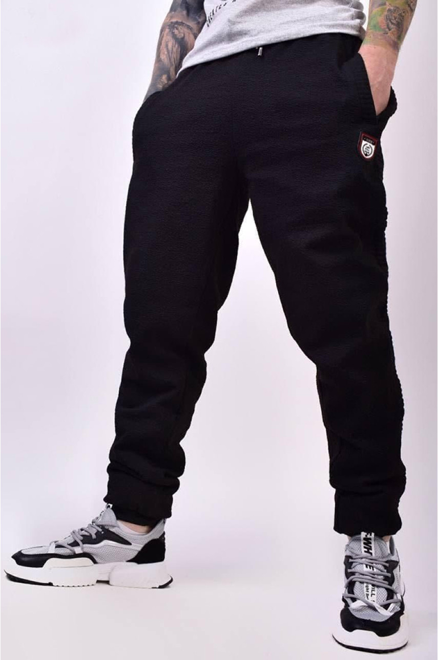 Спортивные штаны мужские черные 510 Спортивные штаны мужские черные 510