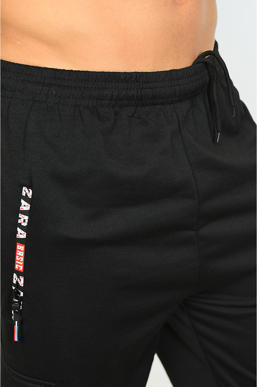 Спортивные штаны мужские черные 108-2