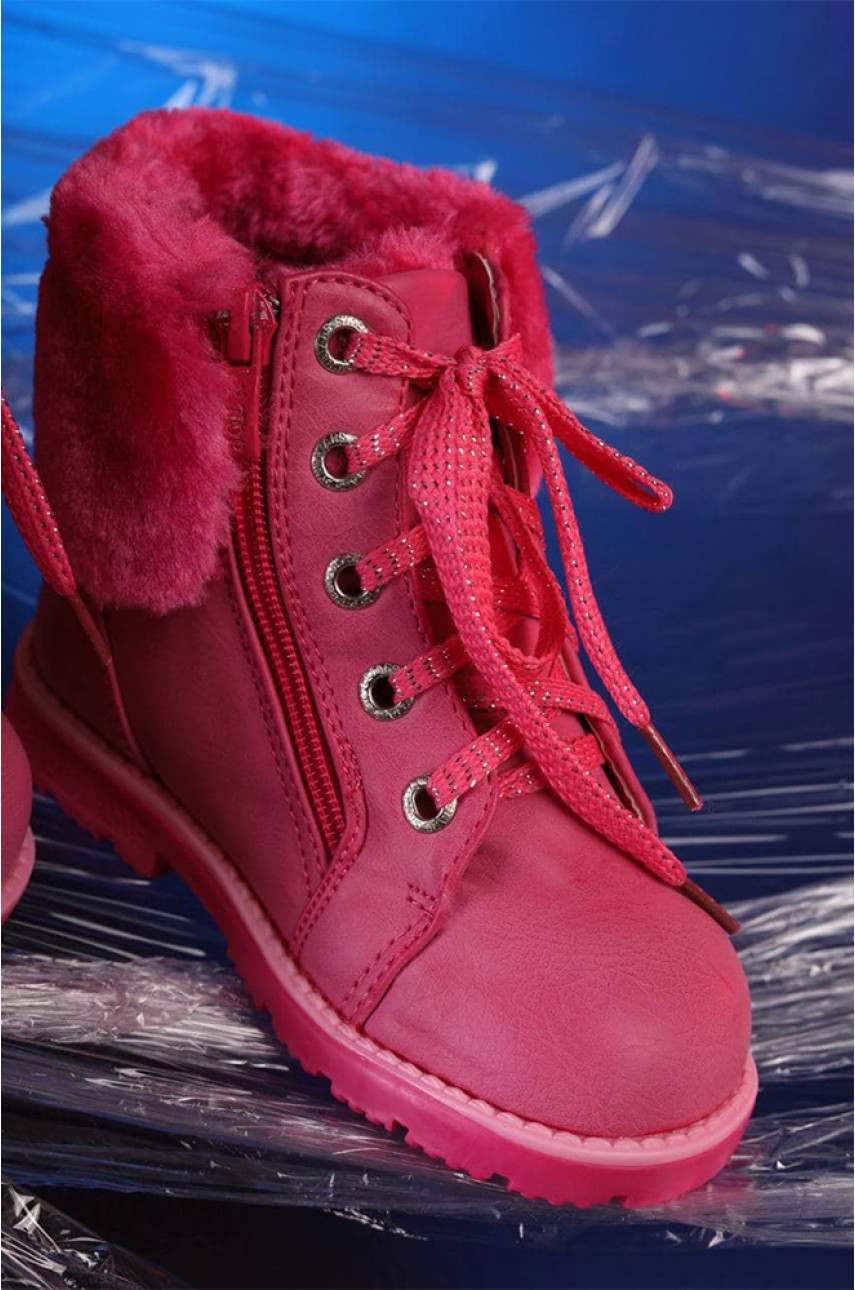 Ботинки детские девочка розового цвета