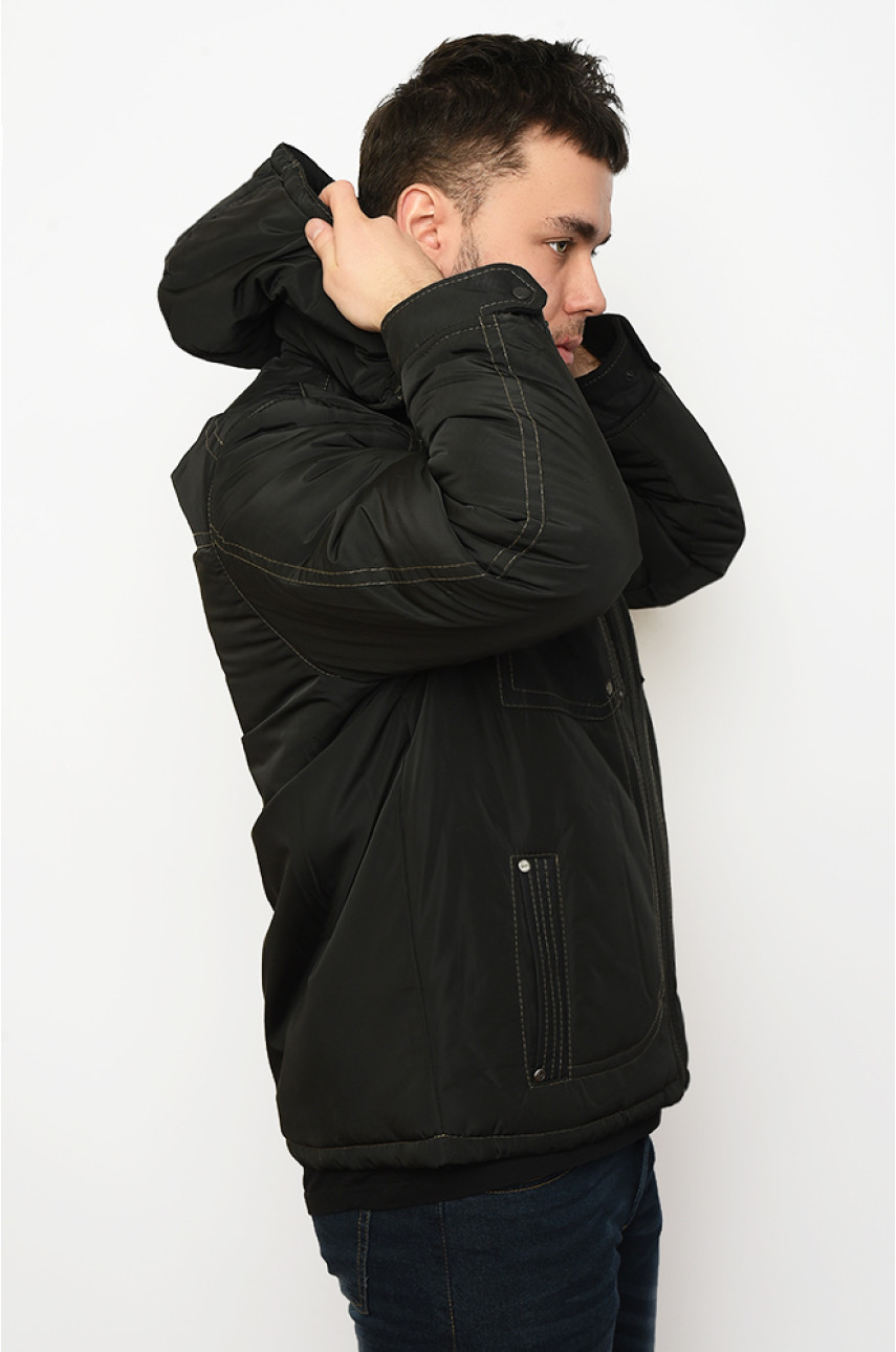 Куртка зимняя мужская черная 142050