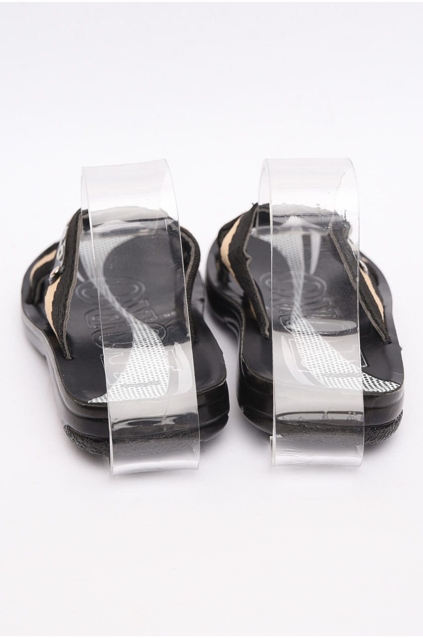 Шлепки детские мальчик черные 148086 Шлепки детские мальчик черные 148086