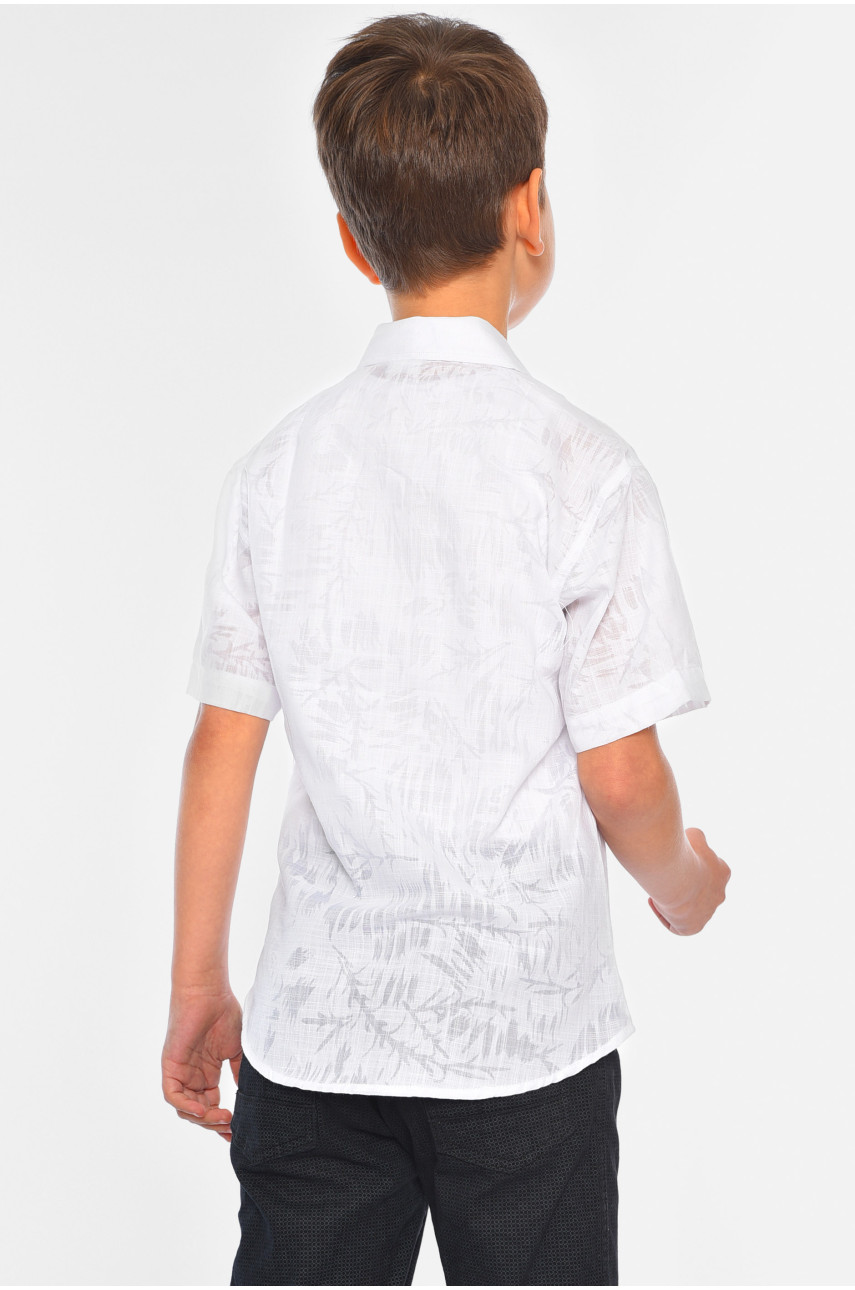 Рубашка детская мальчик белая 60-771 148457