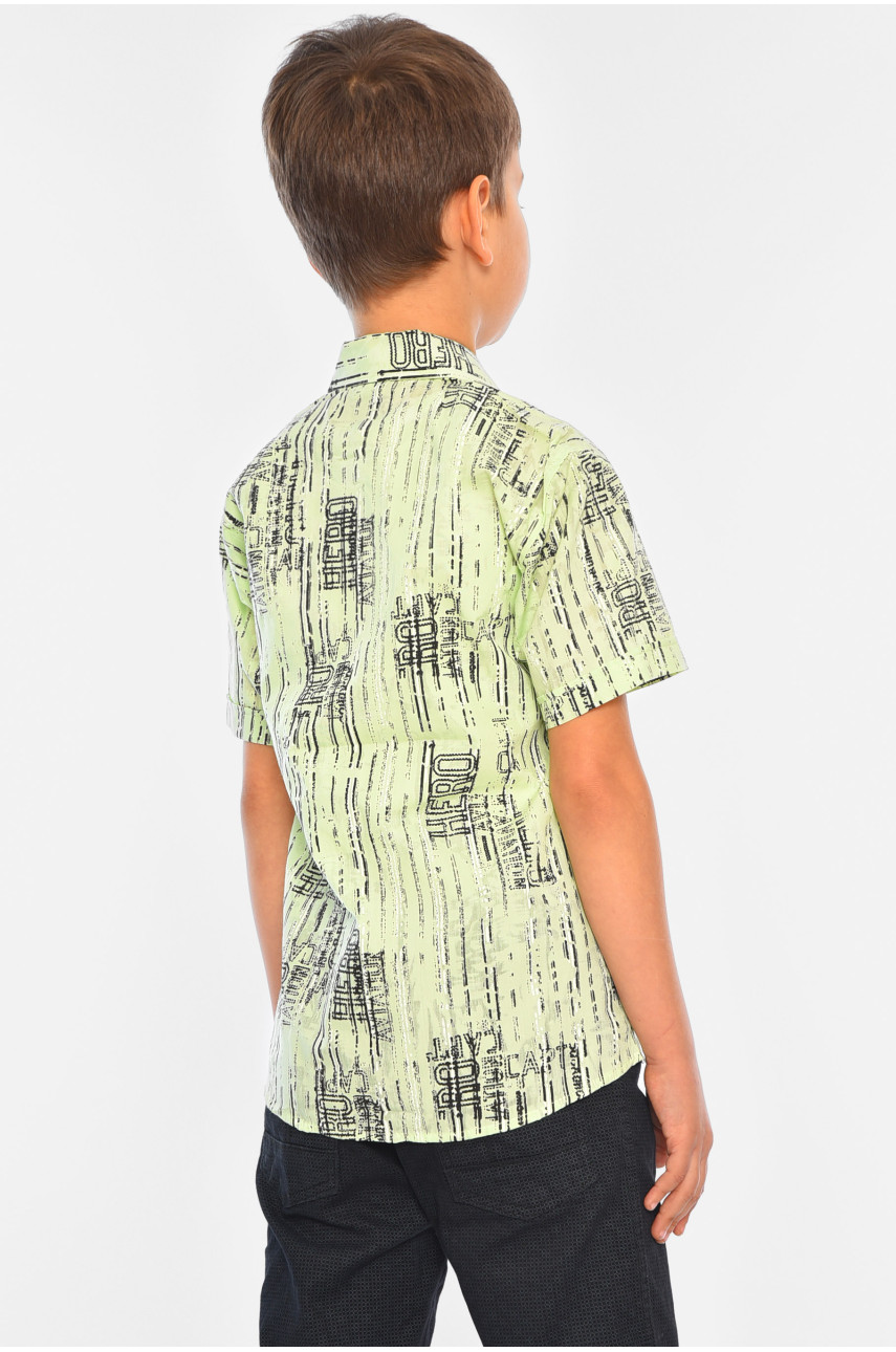 Сорочка дитяча хлопчик салатова 148459