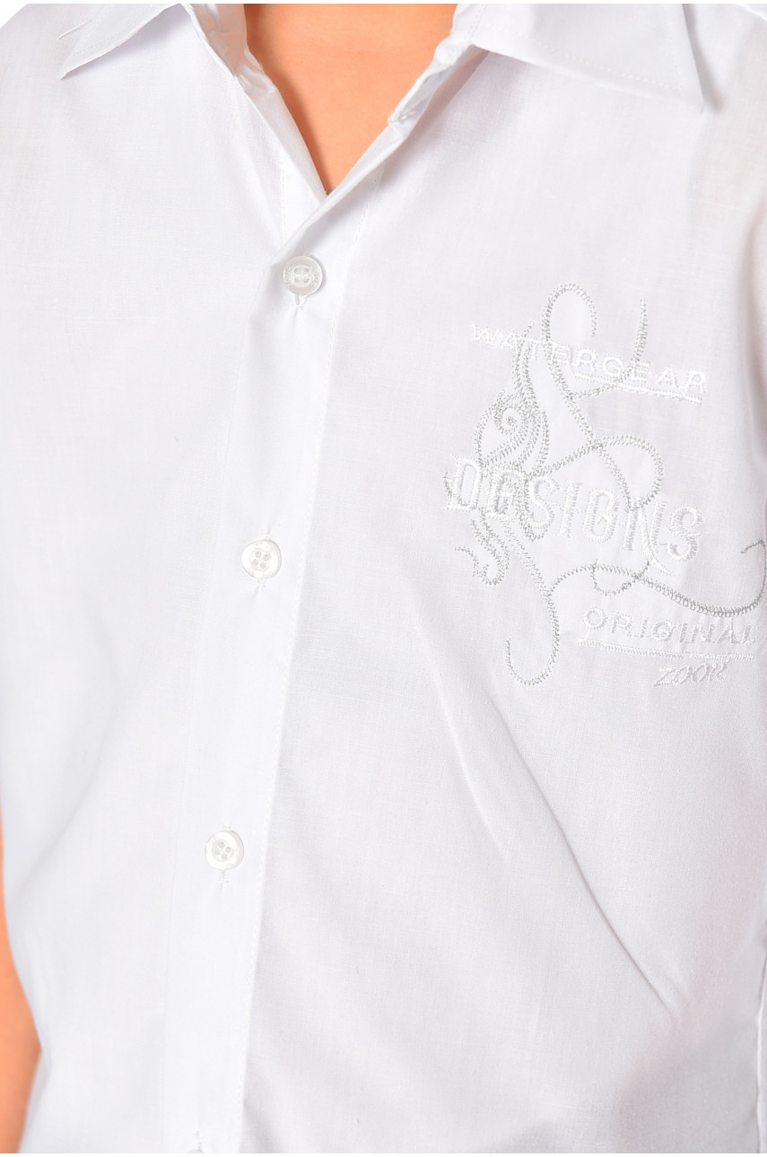Рубашка детская мальчик белая 148474 Рубашка детская мальчик белая 148474