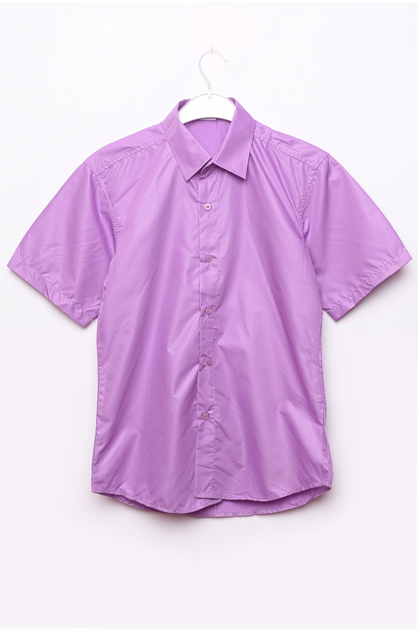 Рубашка детская мальчик фиолетовая 148484