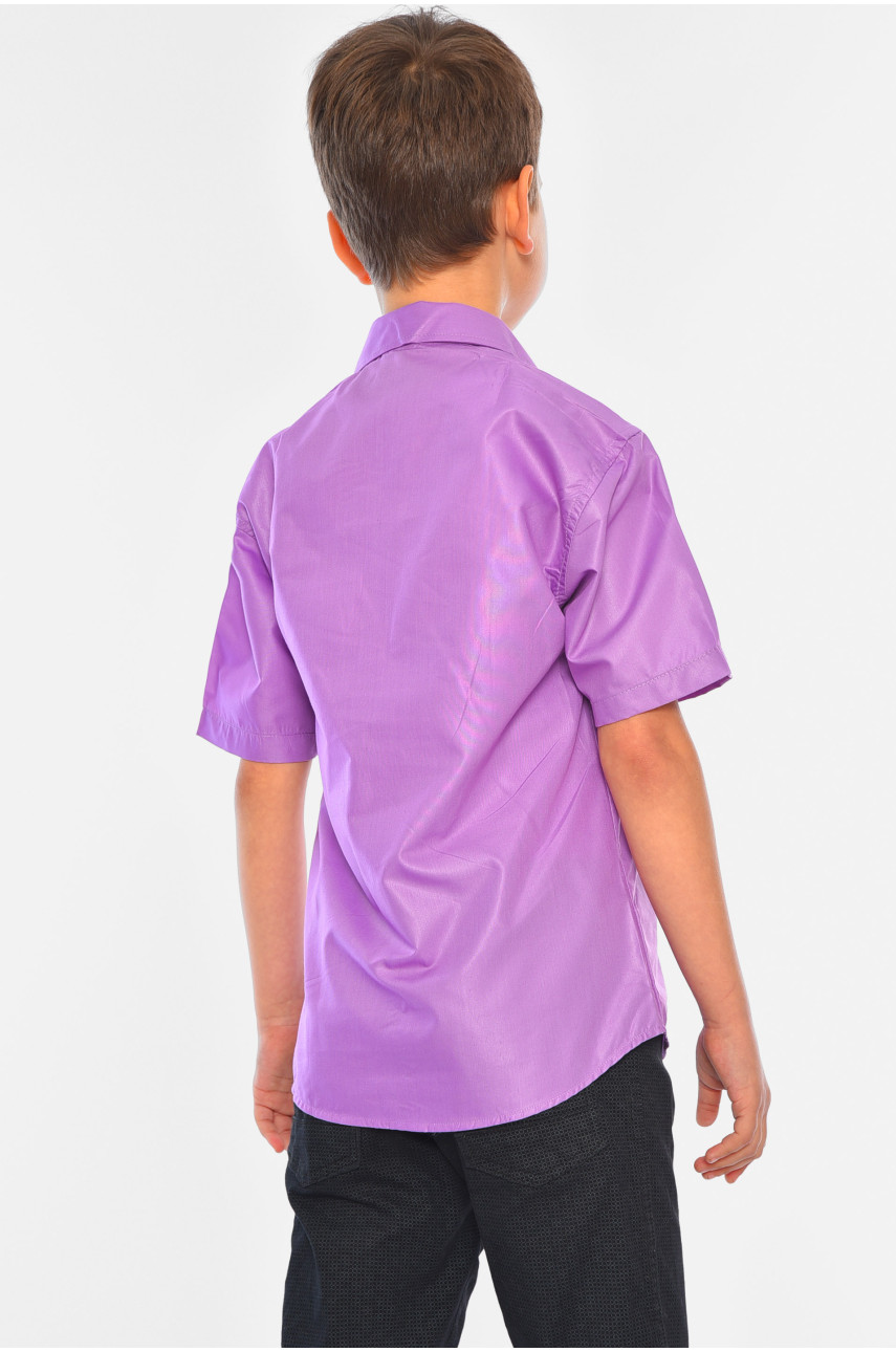 Рубашка детская мальчик фиолетовая 148484 Рубашка детская мальчик фиолетовая 148484